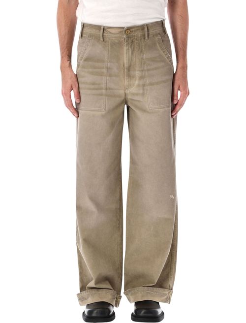Relaxed Wide-Leg Cargo Jeans
