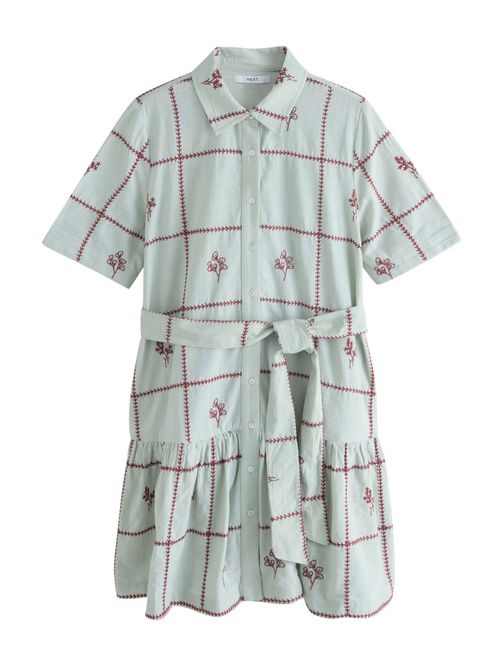 Next Abito camicia blu pastello / rosso