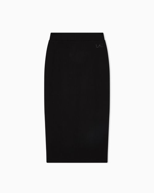 Logo Series long skirt in stretch jersey