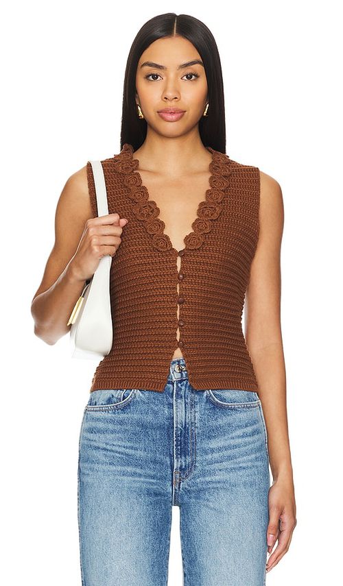 Tularosa WESTE CALLIA in Brown. Größe S. Also in L
