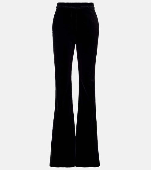 Vetrino cotton velvet flared pants