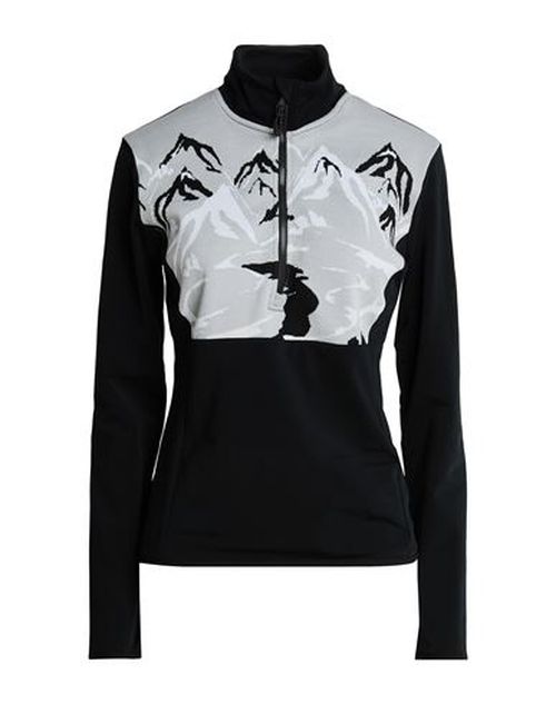 Woman Sweatshirt Black Size L Polyester, Elastane, Polyamide