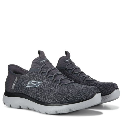 Men's Slip-Ins Summits Sneakers (Grey/Black Wide)