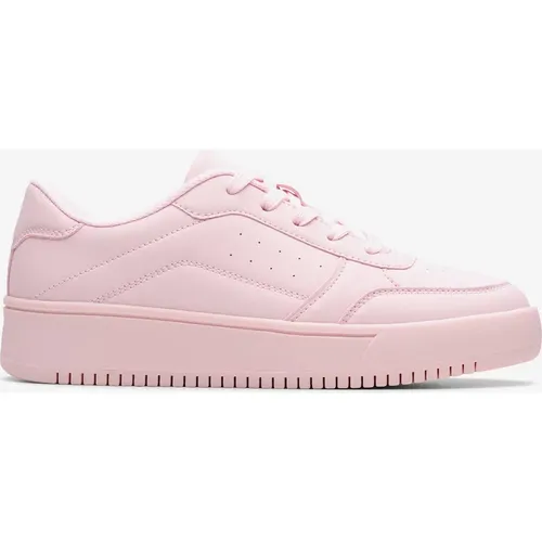 Girl's Clarks Girls Barley Step Trainers in Pink Wide Fit