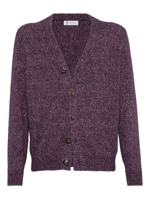 V-neck cardigan - Purple