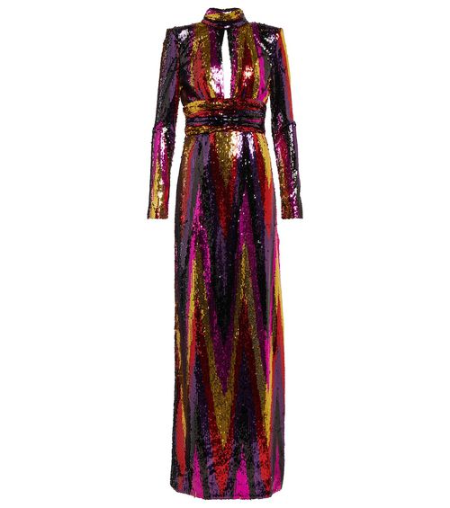 Rebecca Vallance Kaia zig-zag gown