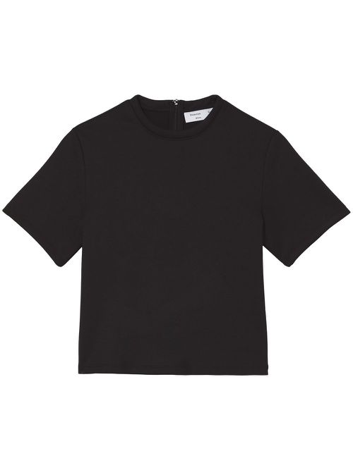 Scuba cropped jersey T-shirt - Black