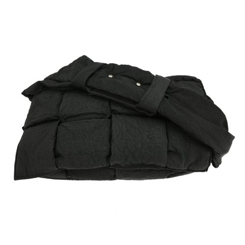 Bottega Veneta Padded Tech Cassette Intrecciato Nylon Black Nylon Crossbody Bag Bag Pre-Owned