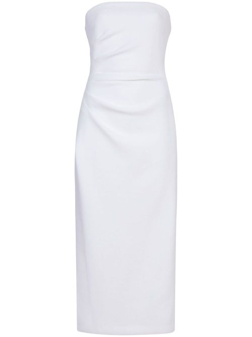 Shira strapless midi dress - White