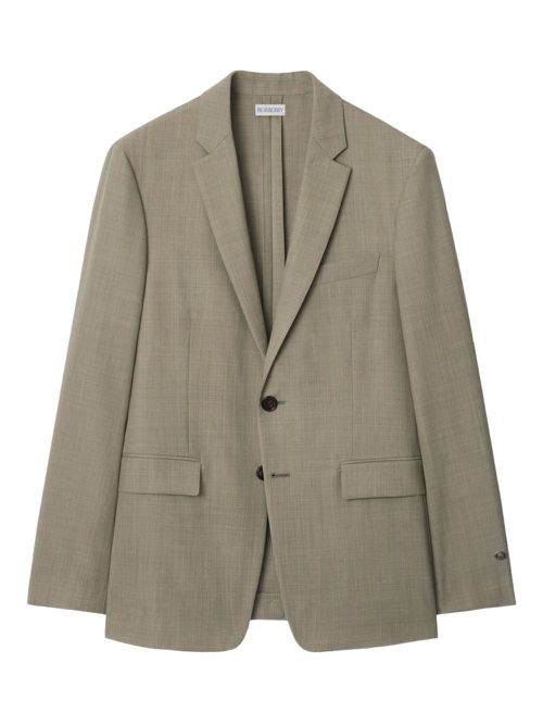 Burberry wool single-breasted blazer - Green