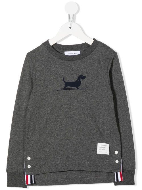 Long-sleeved cotton T-shirt - Grey