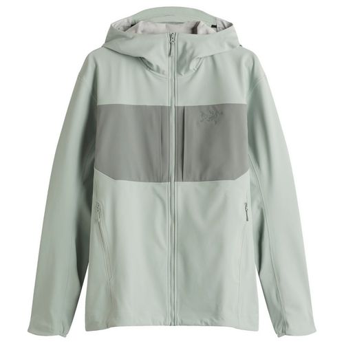 Arc'teryx Men's Gamma MX Softshell Hoodie in Stone Green/Dark Stone