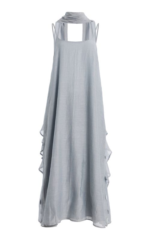 Exclusive La Isla Sequined Cotton-Silk Chanderi Dress - Moda Operandi