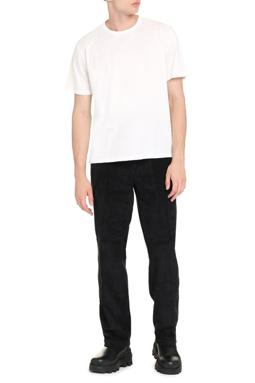 Boxy Cotton Crew-Neck T-Shirt — White