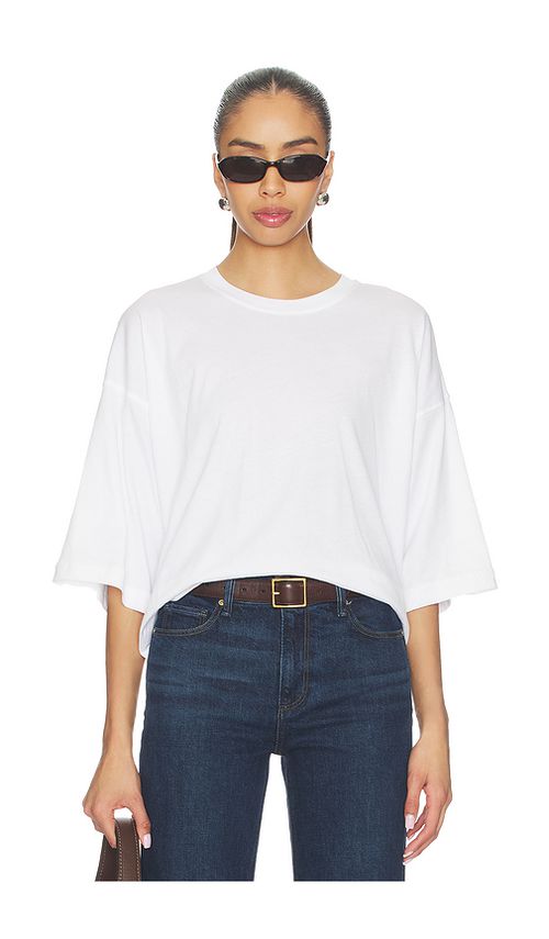 Favorite Daughter The Over It Tee in White. L. Also in S, XS