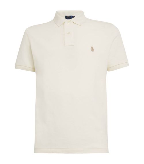 Cotton Mesh Slim-Fit Polo Shirt