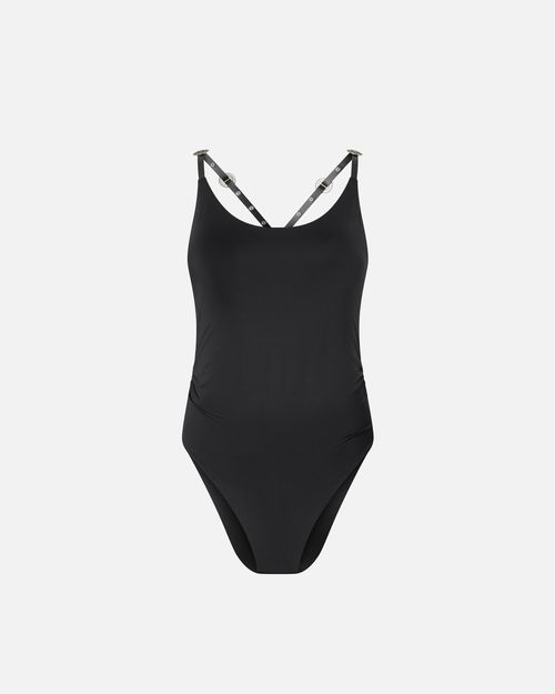Bodysuit with crossed shoulder straps - L