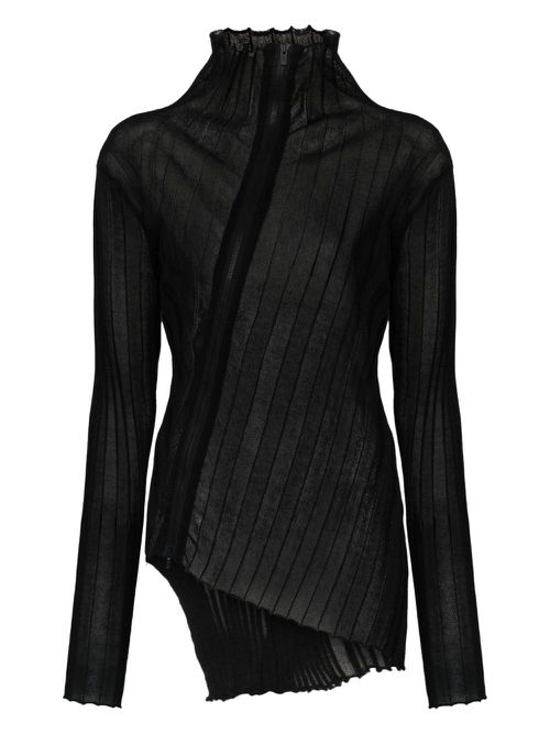 Yohji Yamamoto asymmetric cardigan - Black