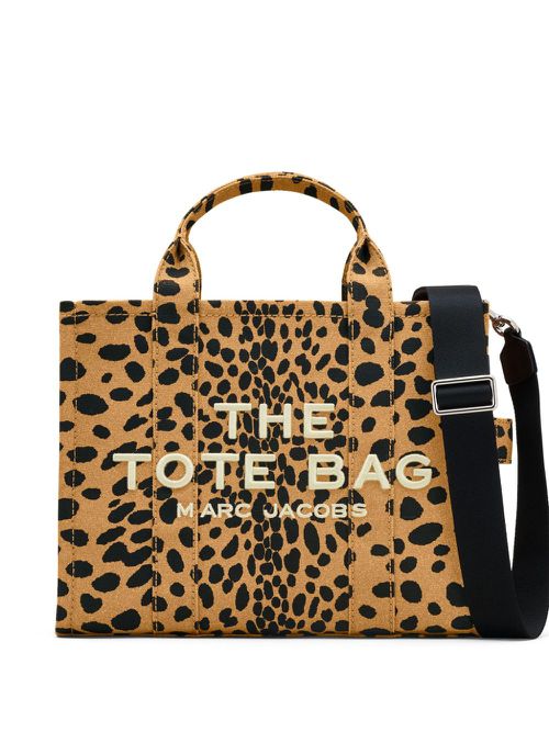 The Medium Cheetah Canvas Tote Bag - Neutrals