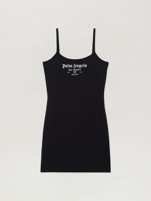 Milan La Fitted Mini Dress Woman  Black Off White