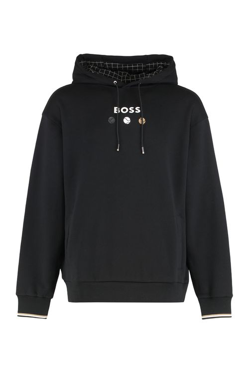 Straight Fit Hooded Sweatshirt