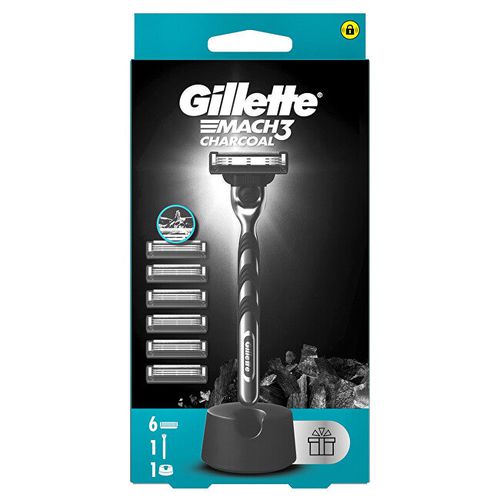 Gillette Mach3 Charcoal Razor + 6 Blade