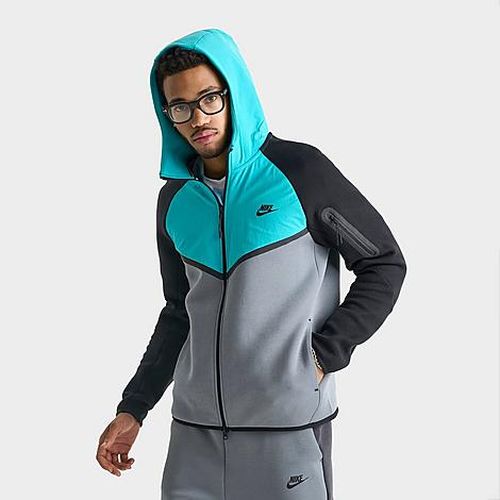 Men's Tech Fleece Windrunner Full-Zip Jacket in Cool Grey/Dusty Cactus/Black