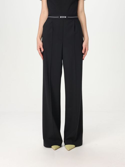 Pants MSGM Woman color Black