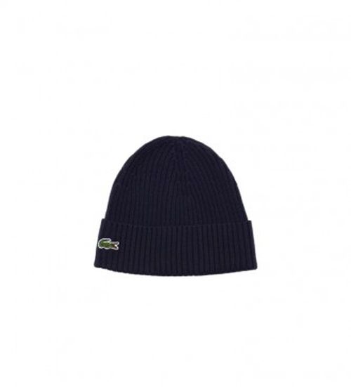 Lacoste for man. RB4162_166 Bonnet navy beanie (OSFA), Casual, Wool