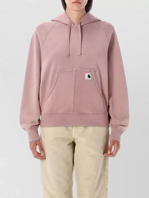 Carhartt Wip - women hooded sweatshirt balloon fit logo