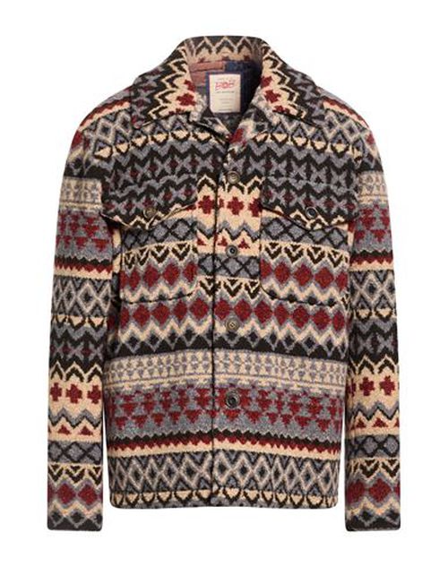 Man Jacket Azure Size 40 Polyester, Viscose, Virgin Wool
