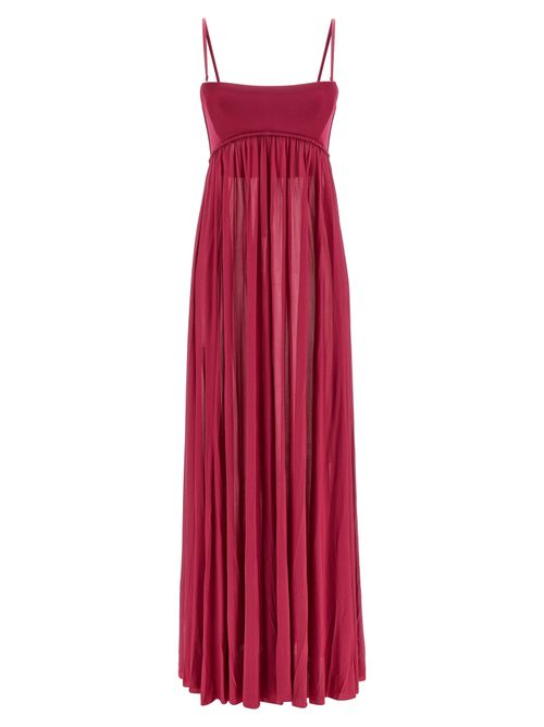 Empire Viscose Dress — Pink