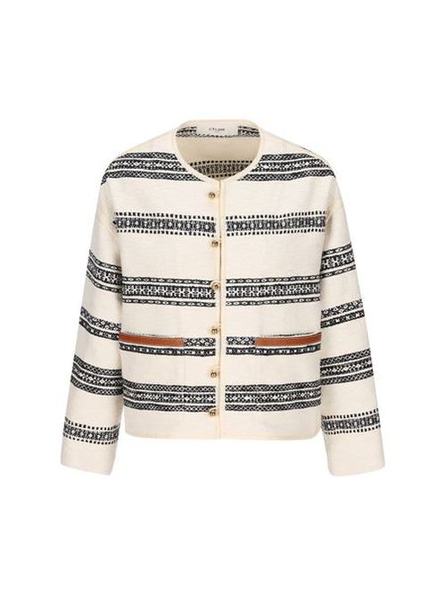 Celine | Celine Baja Striped Tweed Cardigan | Realry
