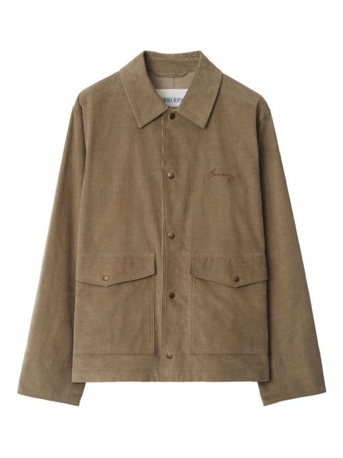 Burberry corduroy shirt jacket - Brown