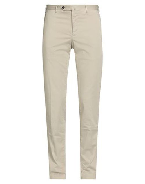 Man Pants Beige Size 40 Cotton, Elastane