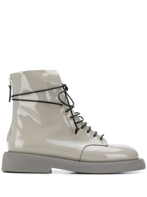 Marsèll Varnished ankle boots Grey