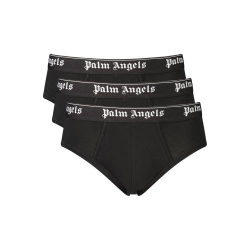 Logo-Embroidered Cotton-Blend Brief — Black