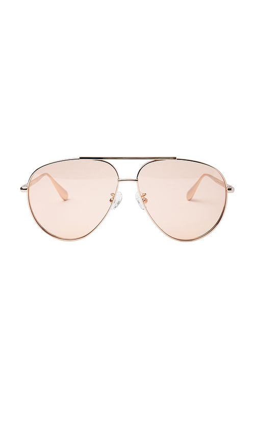 Past Midnight The Flare Sunglasses in Metallic Gold