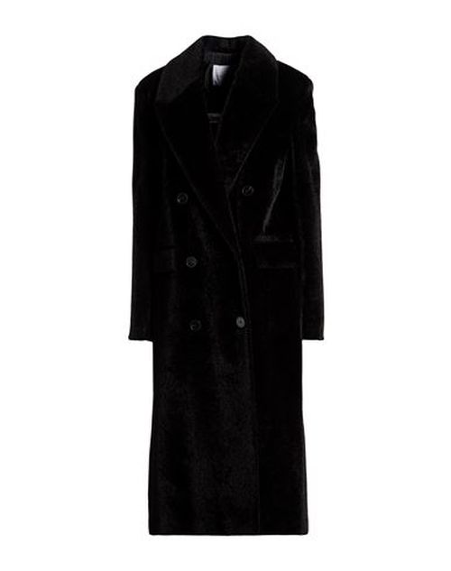 Woman Coat Black Size 2 Polyester