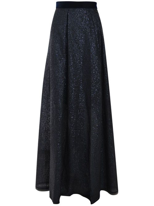 Organza maxi skirt - Blue
