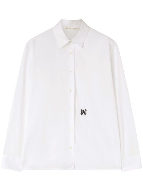 PA monogram cotton shirt - White