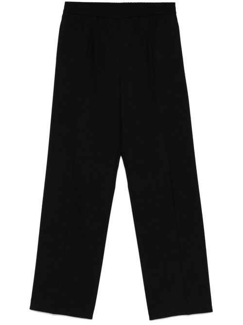 Pinstriped trousers - Black
