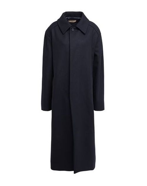 Maison Flâneur Woman Coat Midnight blue Size 10 Wool, Polyamide