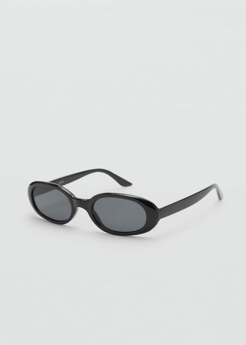 Oval frame sunglasses black - Woman - One size - 