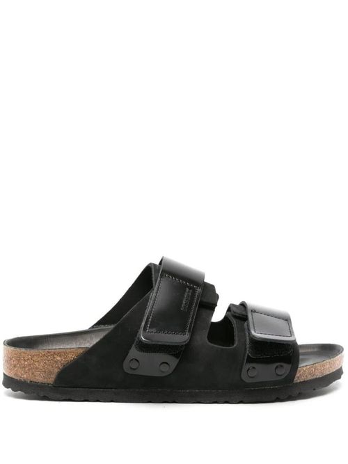 Uji Black, Nubuck Leather/High Shine Leather Shoes