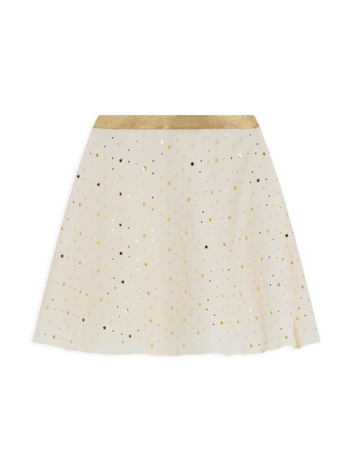 Star-print skirt - White