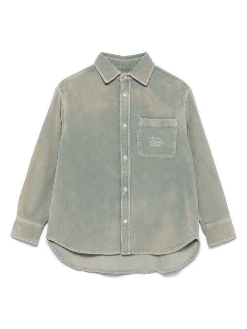 Pegaso-motif shirt - Green