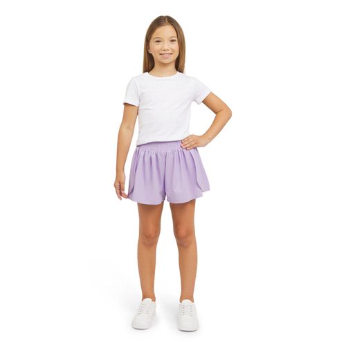 Girls Active Short Lilac 16:- Lilac
