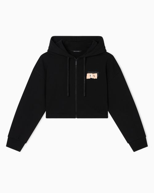 French Terry Cotton Zip-Up Sweatshirt
