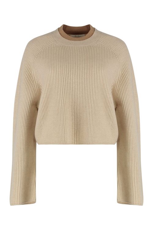 Ribbed Knit Long Sleeve Crop Top